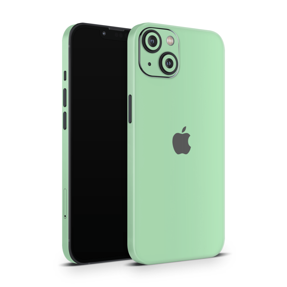 Pastel Green Apple iPhone Skins