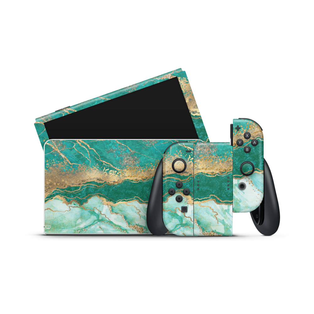 Emerald Beach Nintendo Switch OLED Skin