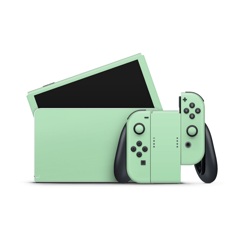 Pastel Green Nintendo Switch OLED Skin