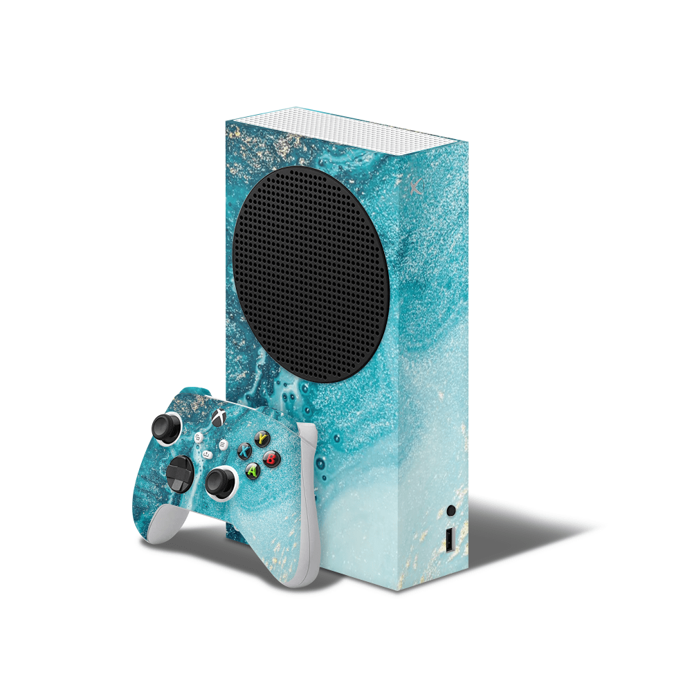 Aqua Beach Xbox Series S Skin