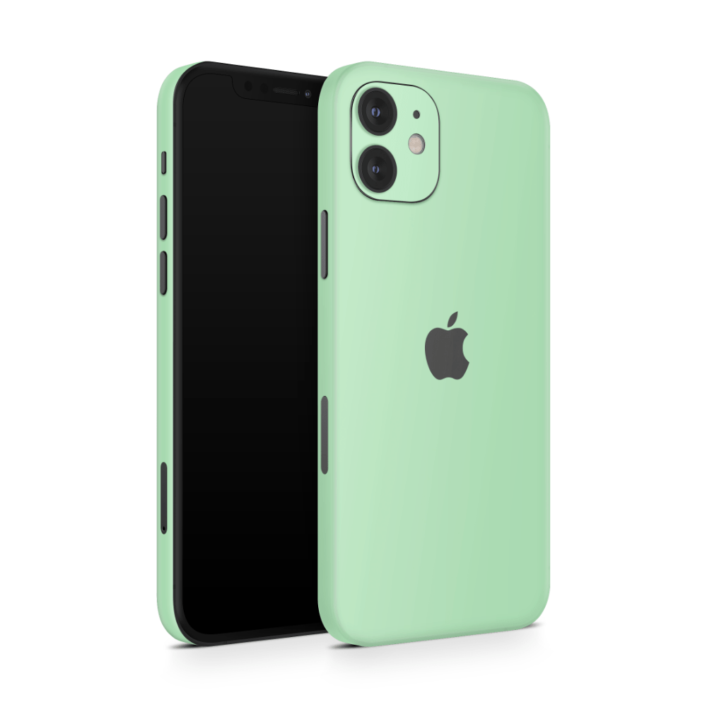 Pastel Green Apple iPhone Skins