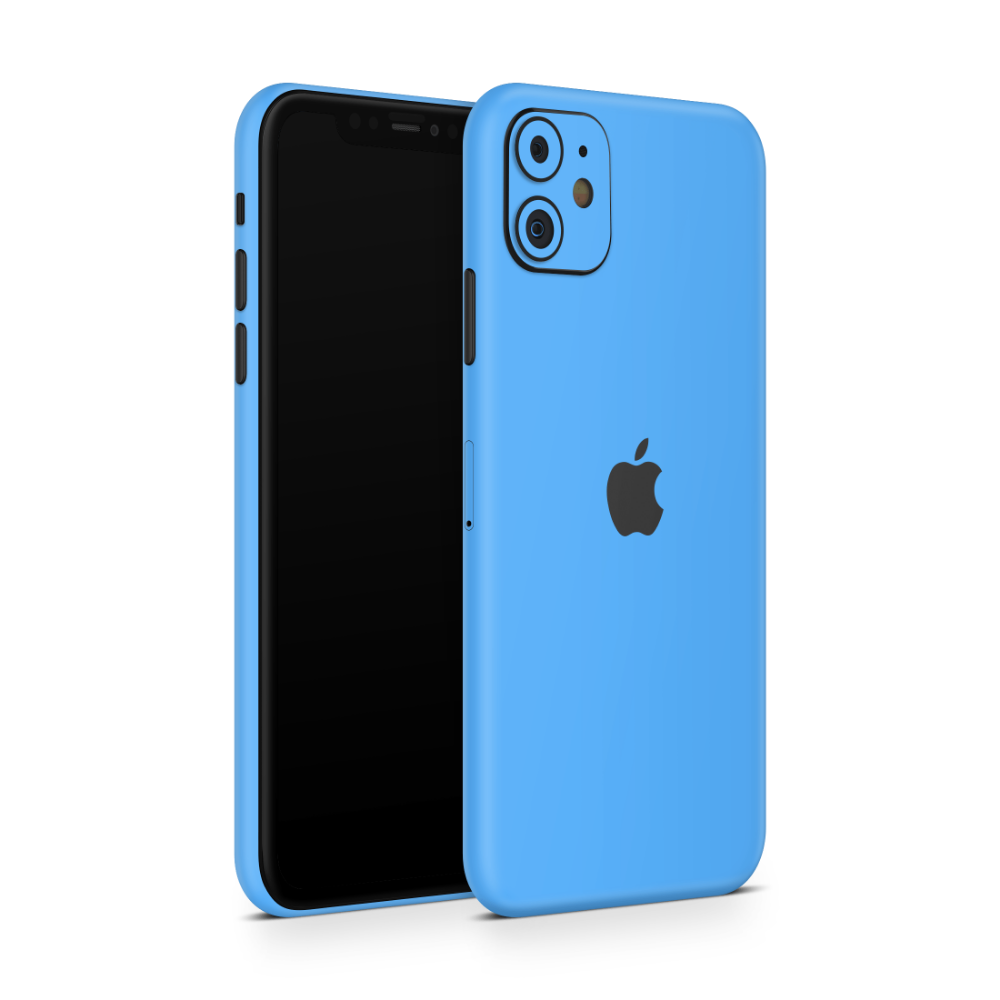Electric Blue Apple iPhone Skins