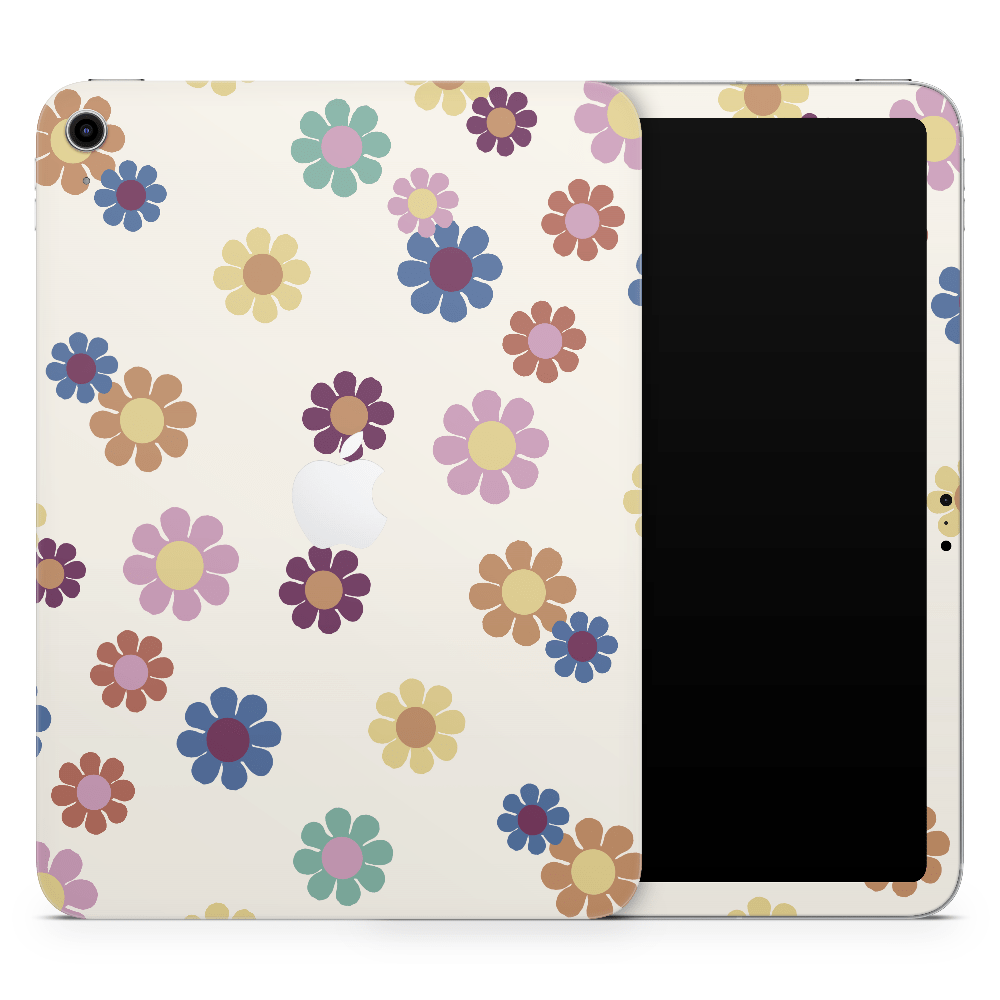 Rainbow Daisies Apple iPad Skin