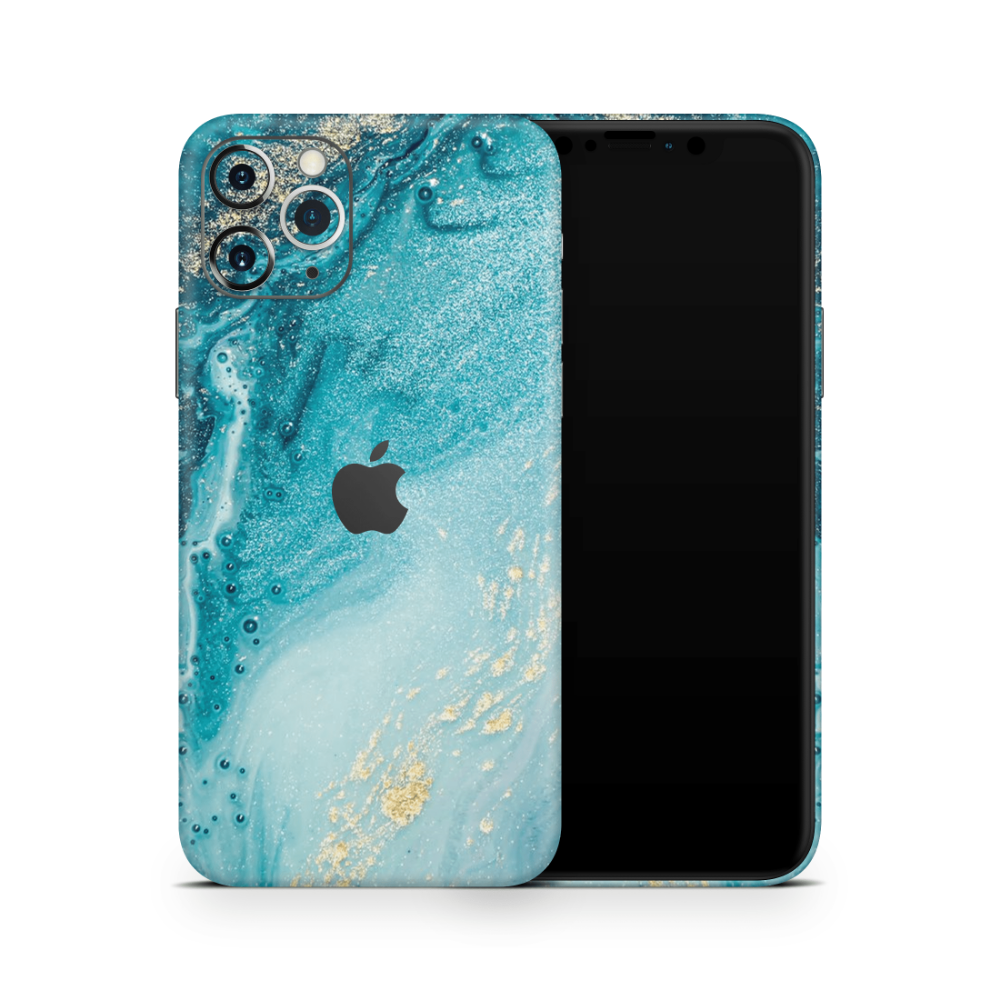 Aqua Beach Apple iPhone Skins
