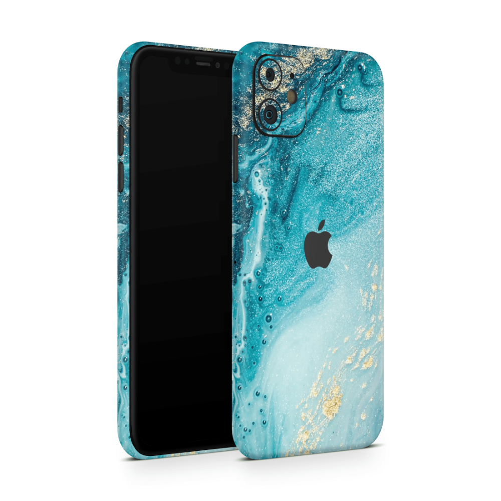 Aqua Beach Apple iPhone Skins