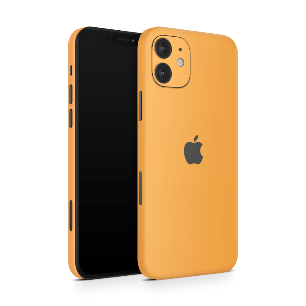 Retro Orange Apple iPhone Skins
