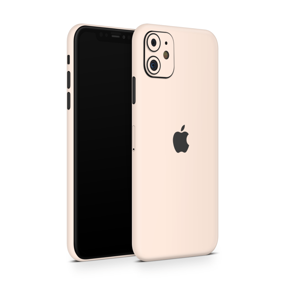 Light Creme Apple iPhone Skins