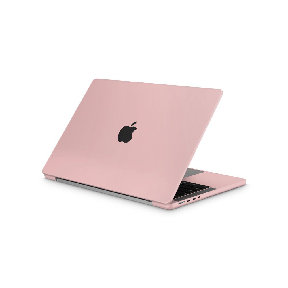 Mauve Pink Apple MacBook Skins