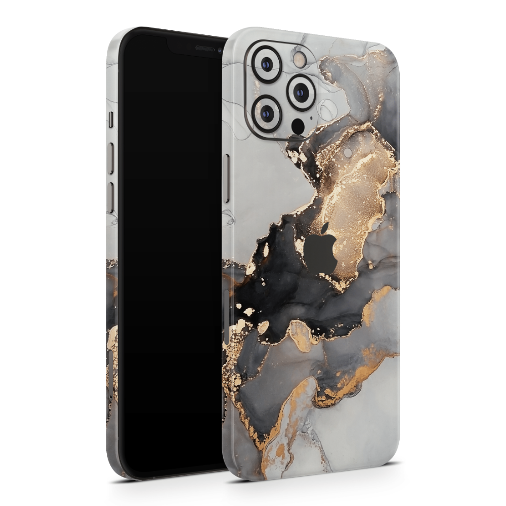 Black Marble Apple iPhone Skins