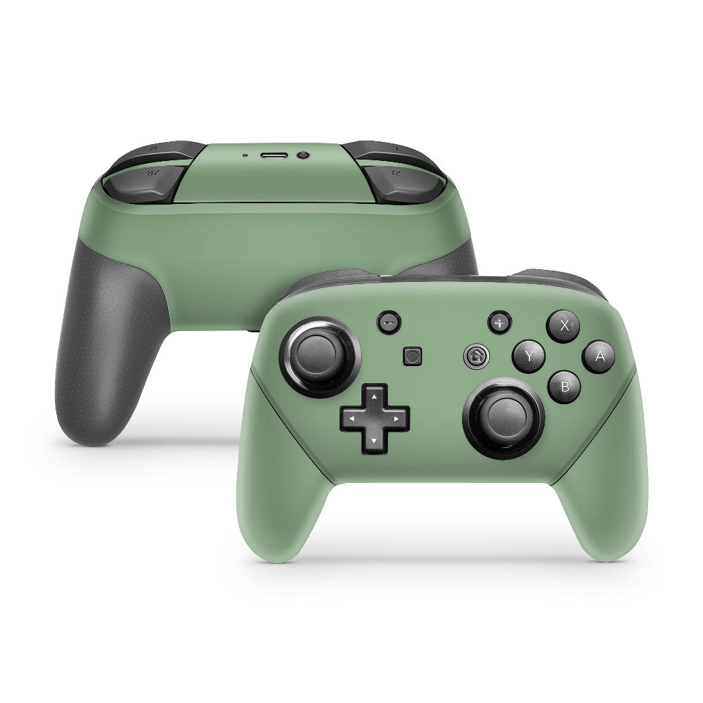 Juniper Green Nintendo Switch Pro Controller Skins