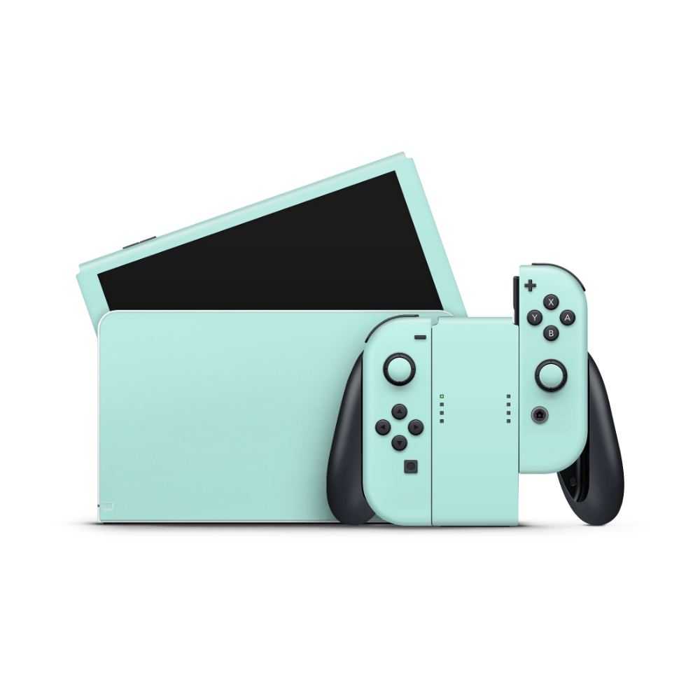 Cool Mint Nintendo Switch OLED Skin