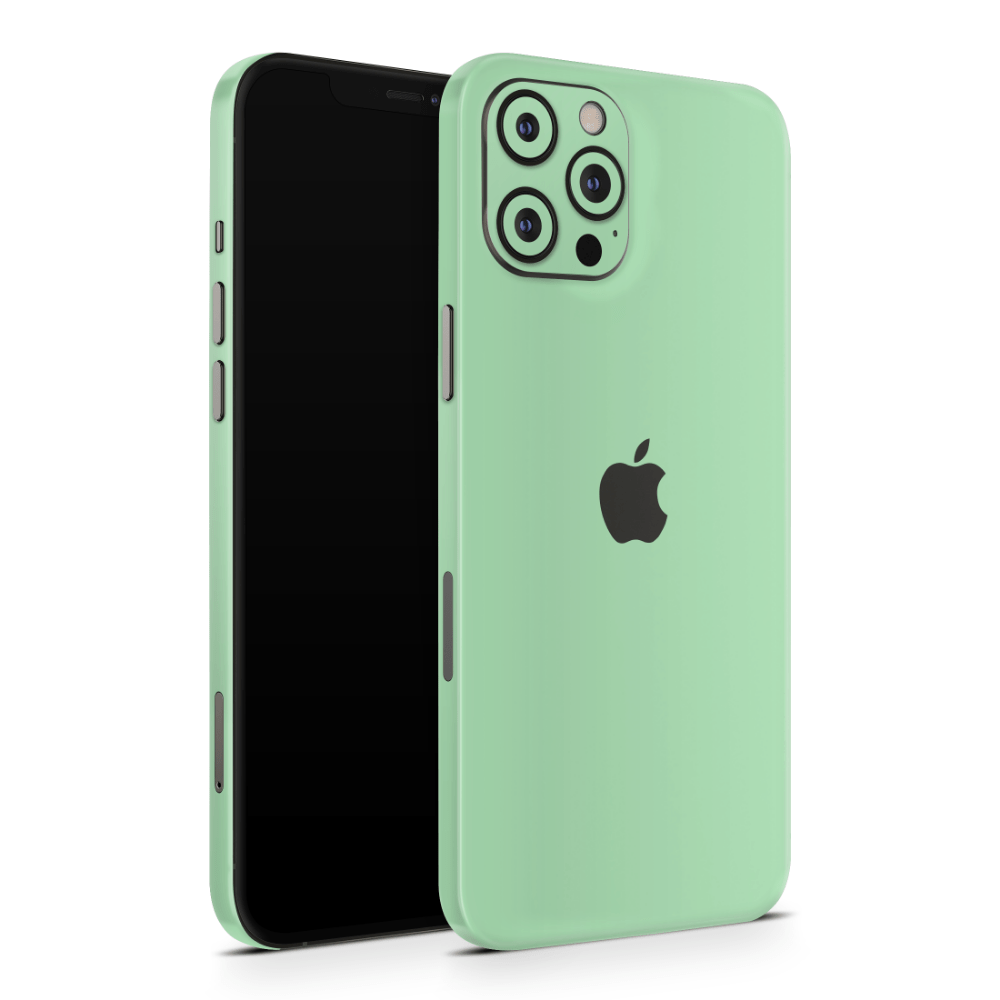 Pastel Green Apple iPhone Skins