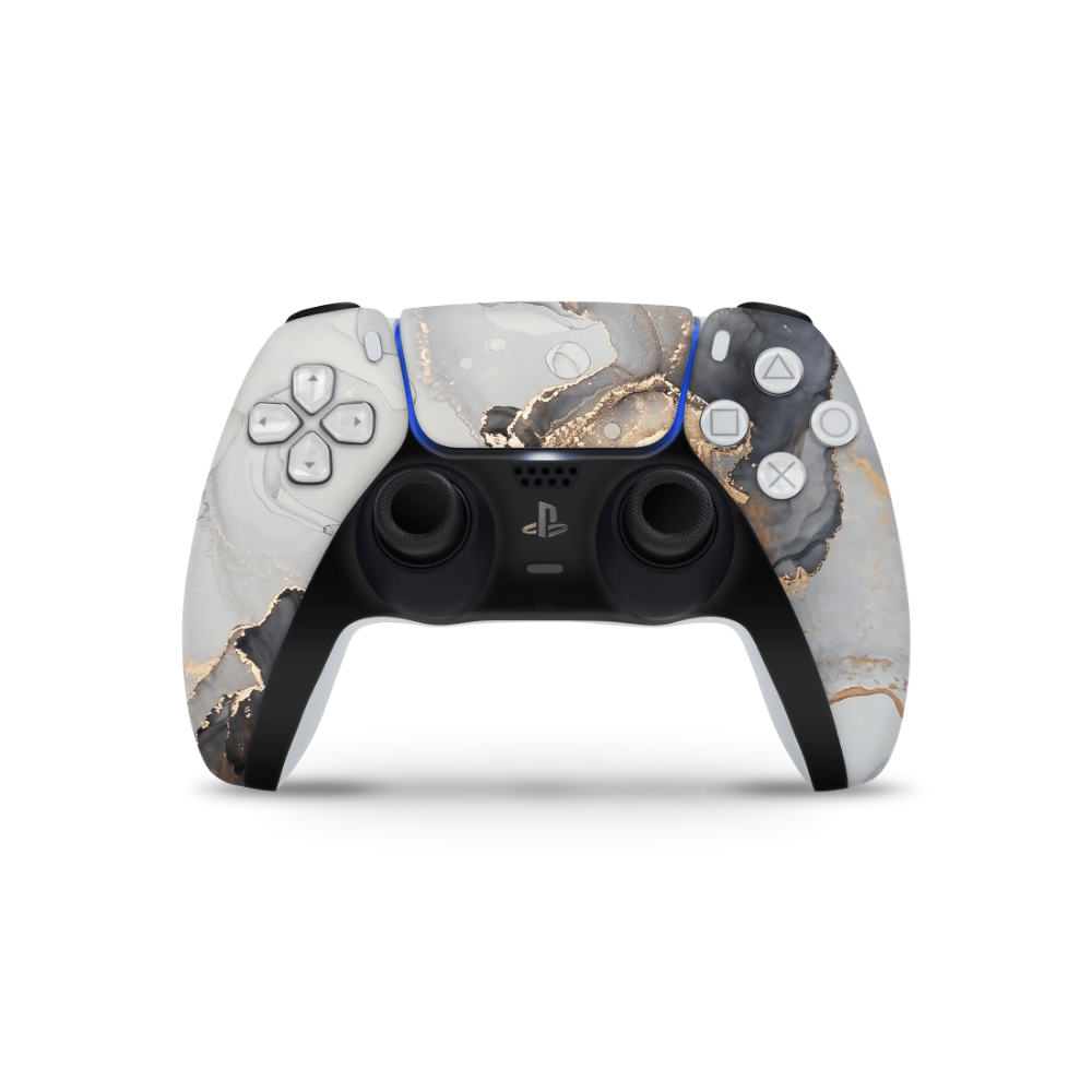 Black Marble PS5 Controller Skin