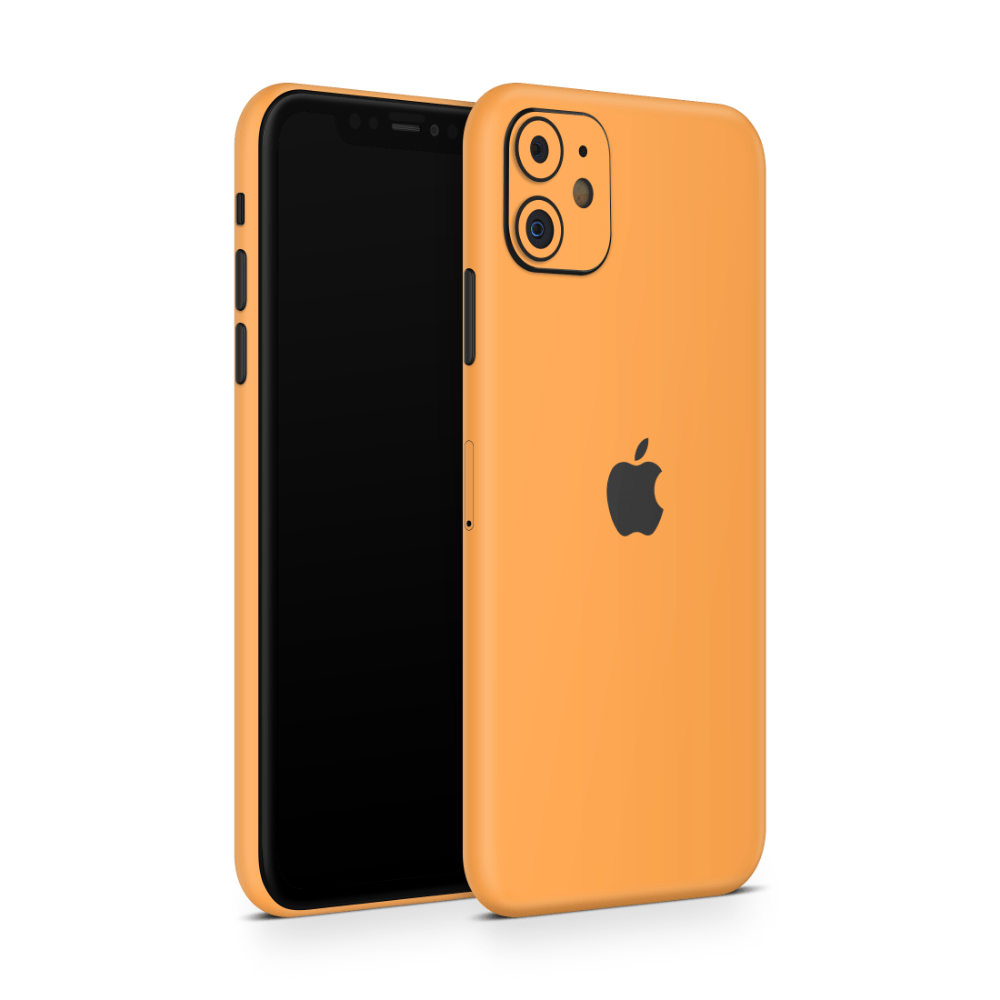Retro Orange Apple iPhone Skins