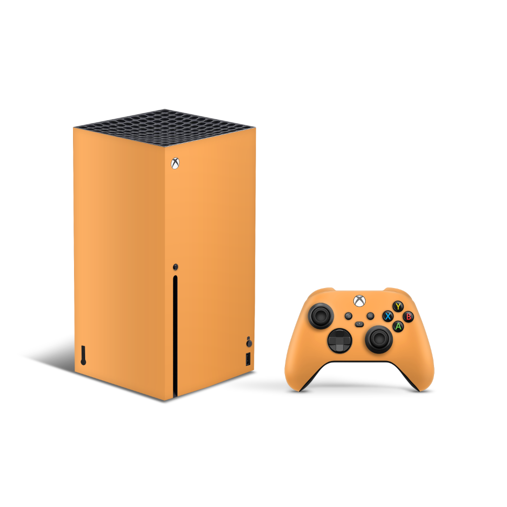 Retro Orange Xbox Series X Skin