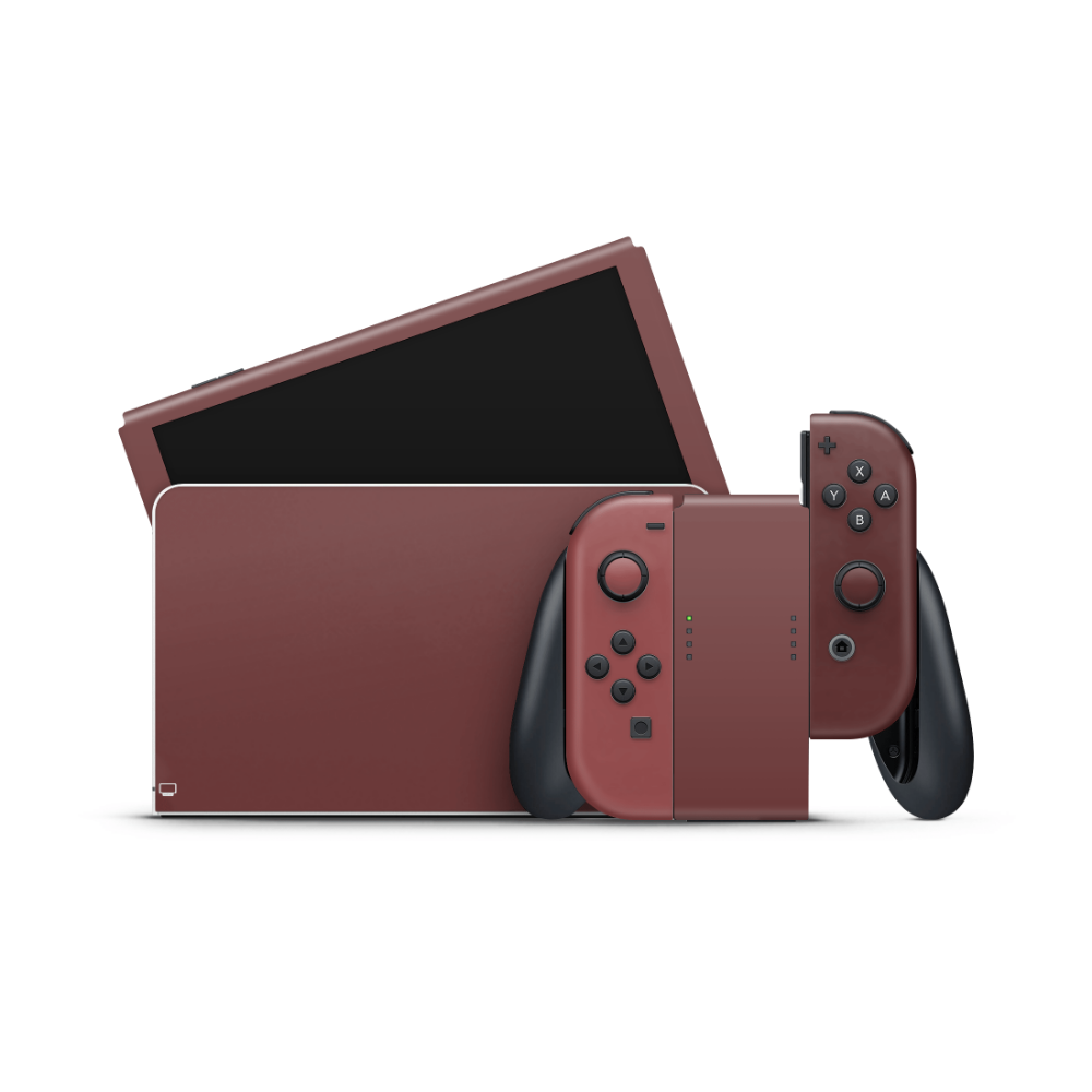 Velvet Maroon Nintendo Switch OLED Skin