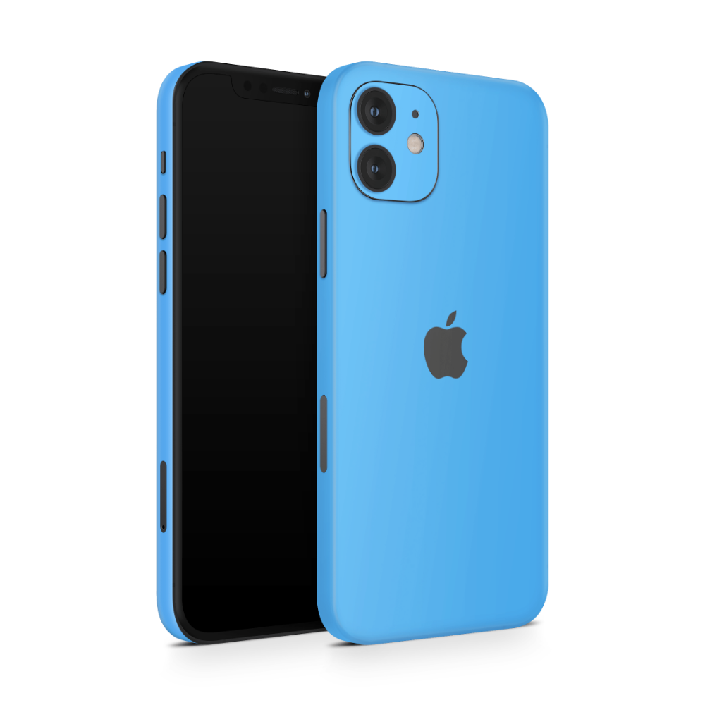 Electric Blue Apple iPhone Skins