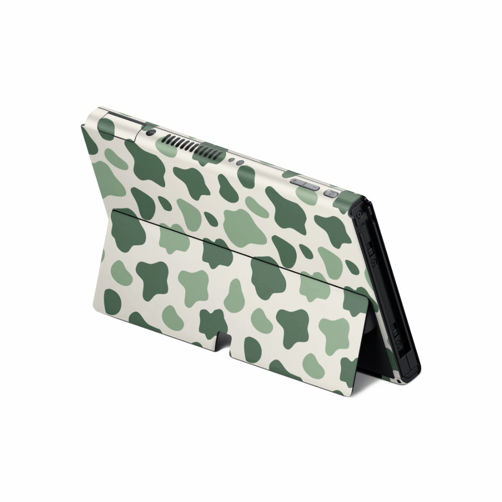 Matcha Moo Moo Nintendo Switch OLED Skin