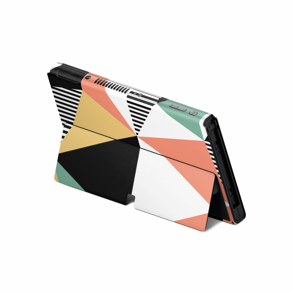 Retro Geo Nintendo Switch OLED Skin