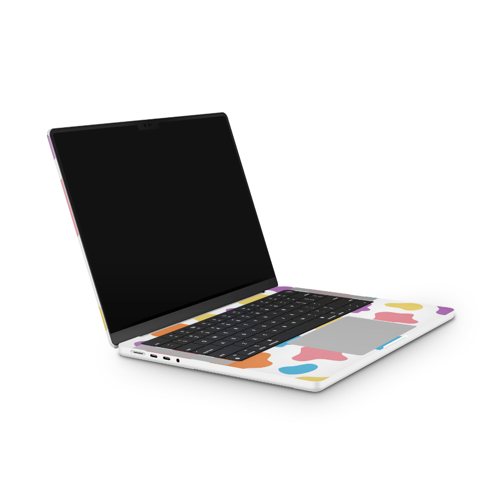 Rainbow Moo Moo Apple MacBook Skins