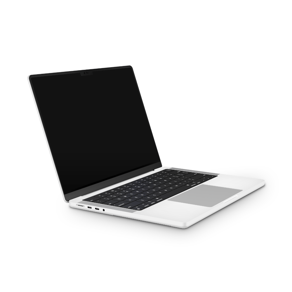 Crisp White Apple MacBook Skins
