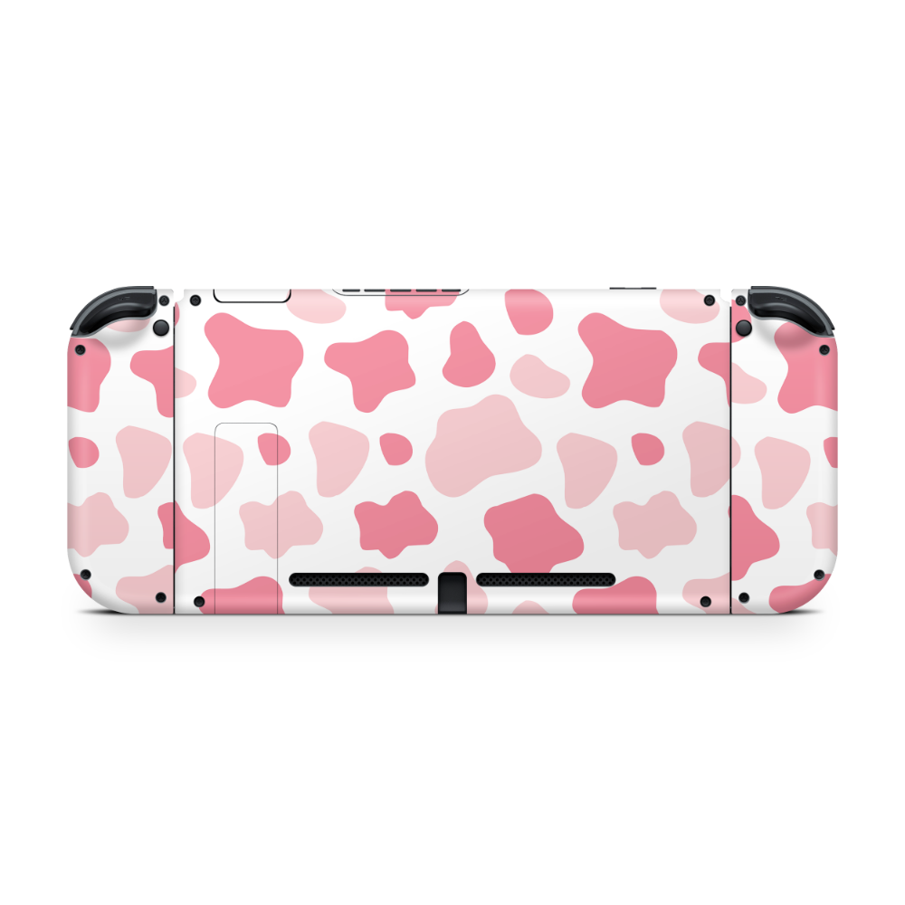 Strawberry Moo Moo Nintendo Switch Skin