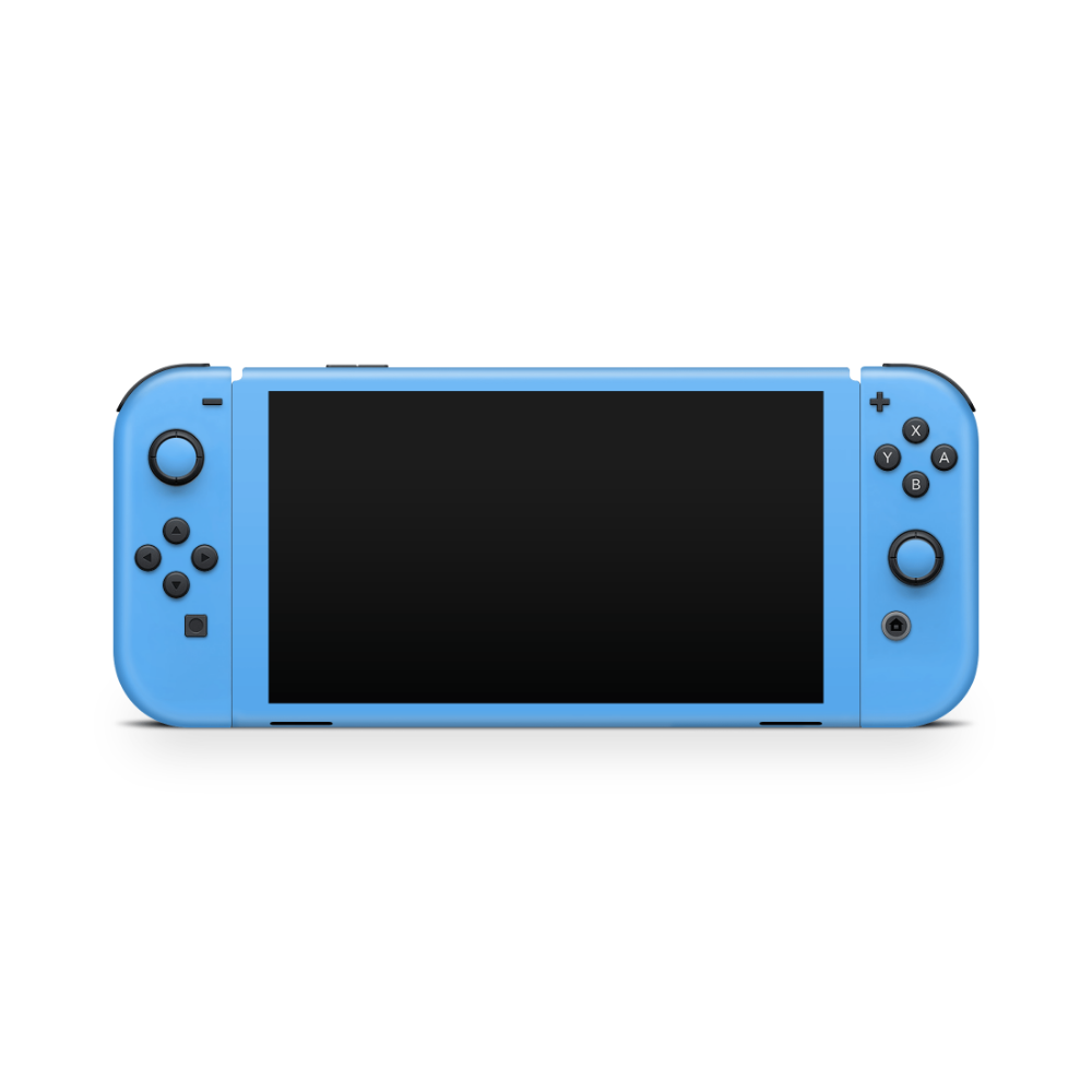 Electric Blue Nintendo Switch OLED Skin