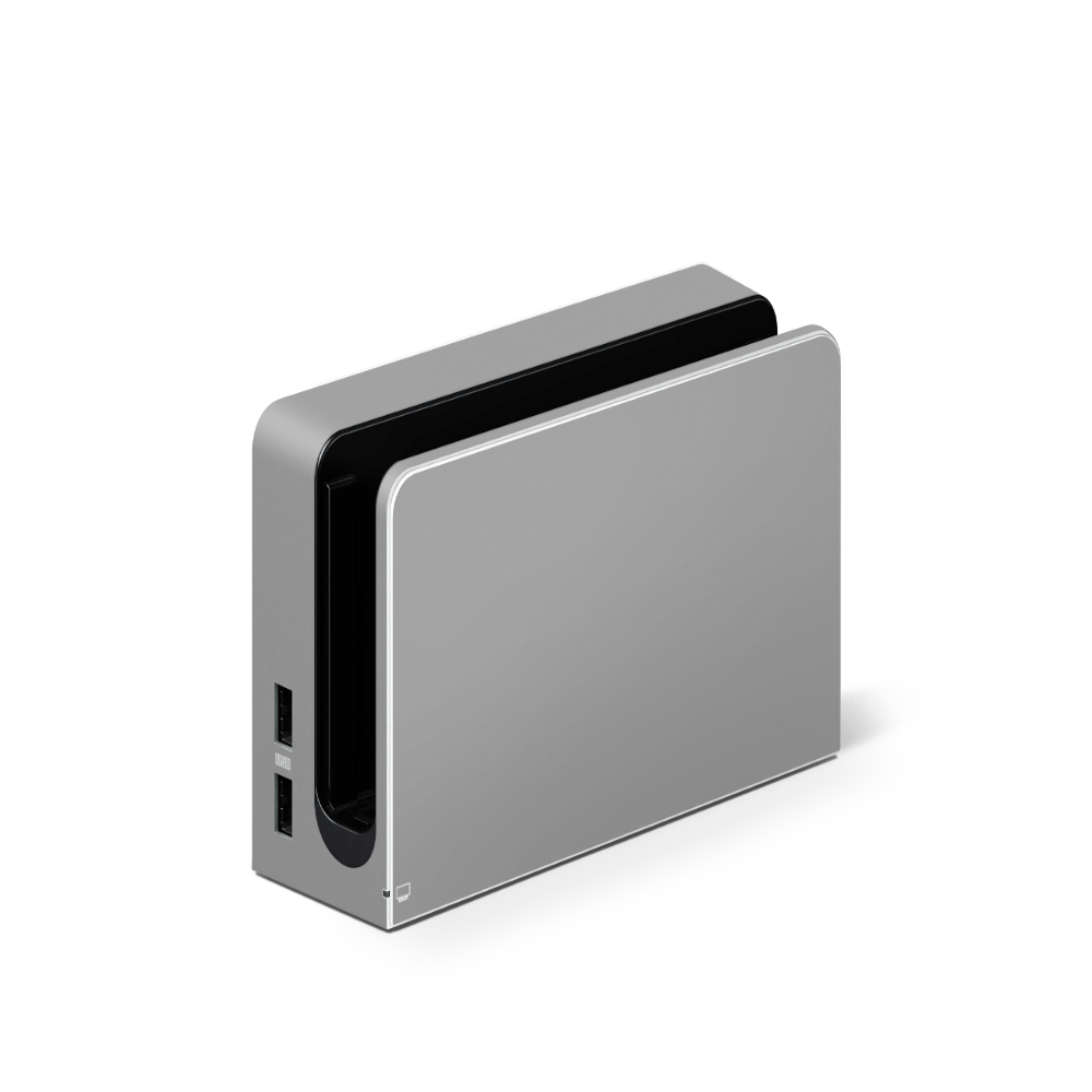 Balanced Grey Nintendo Switch OLED Skin