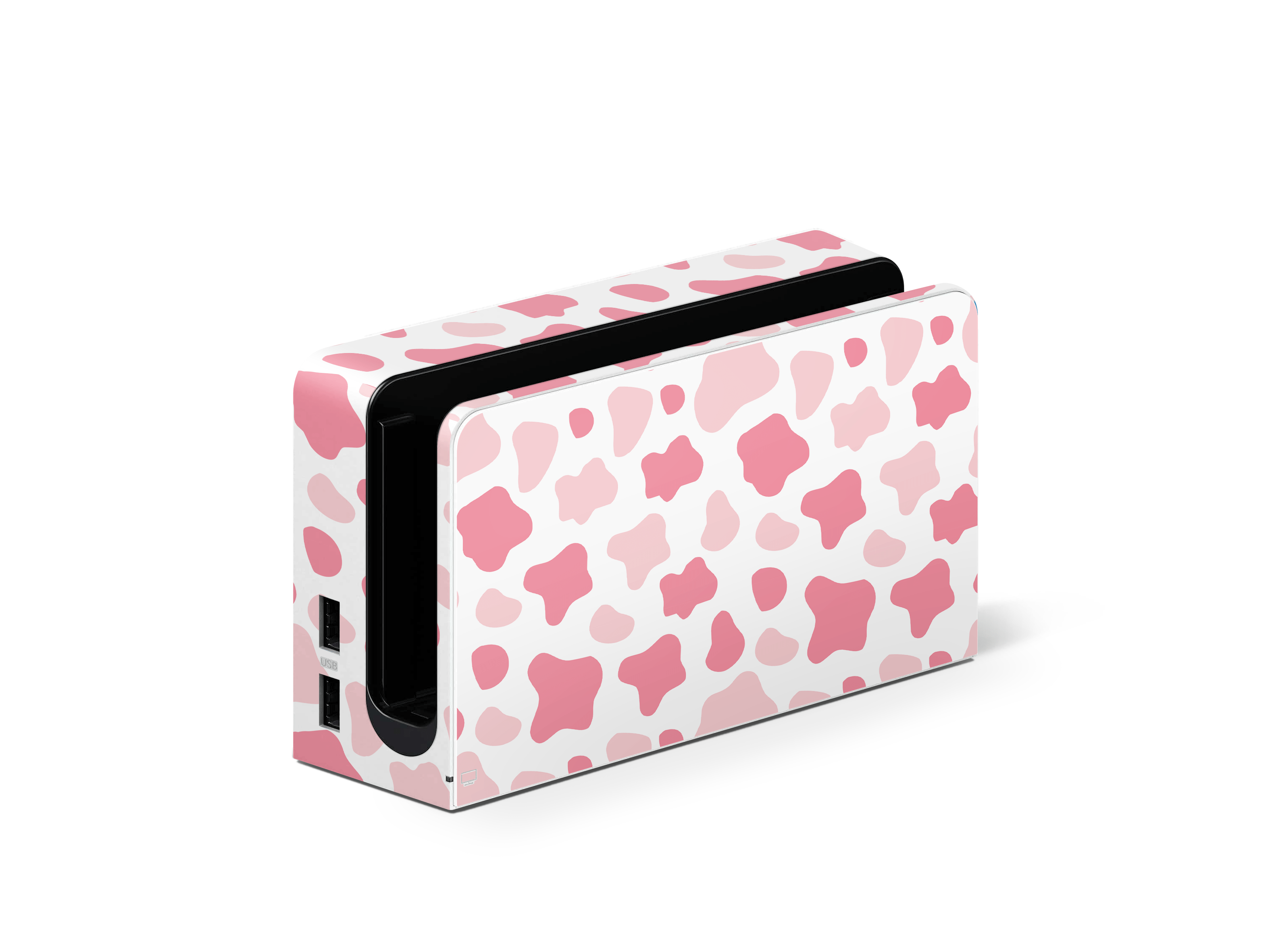 Strawberry Moo Moo Nintendo Switch OLED Skin
