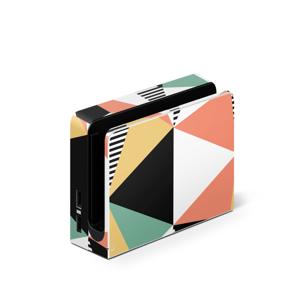 Retro Geo Nintendo Switch OLED Skin