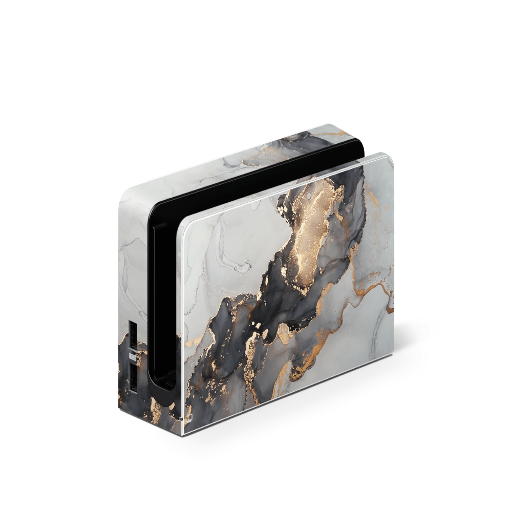 Black Marble Nintendo Switch OLED Skin