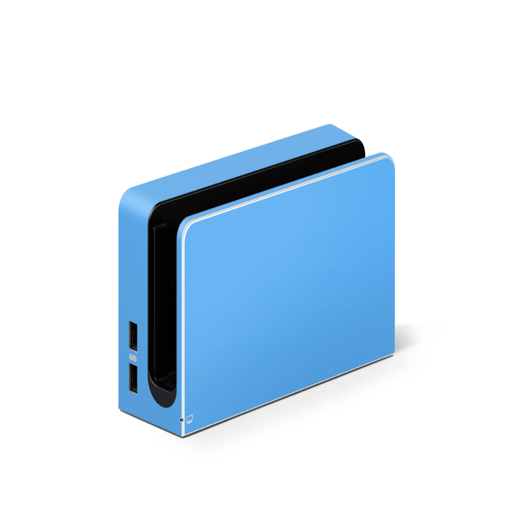 Electric Blue Nintendo Switch OLED Skin