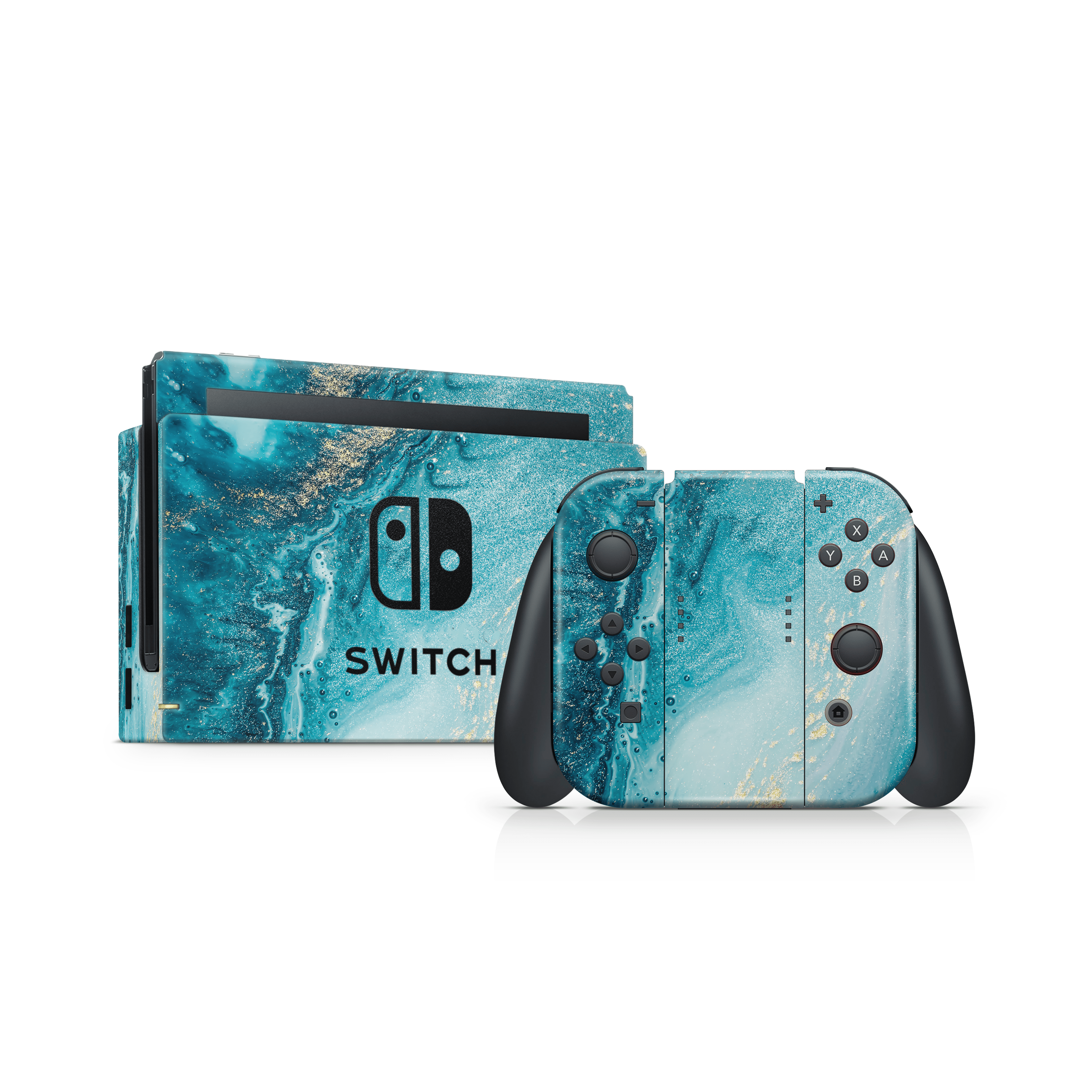 Aqua Beach Nintendo Switch Skin