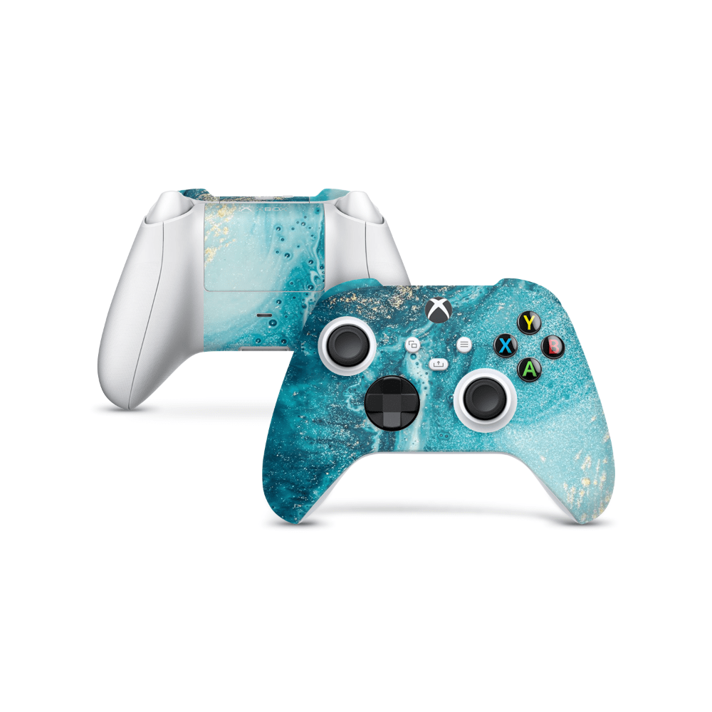 Aqua Beach Xbox Series S Skin