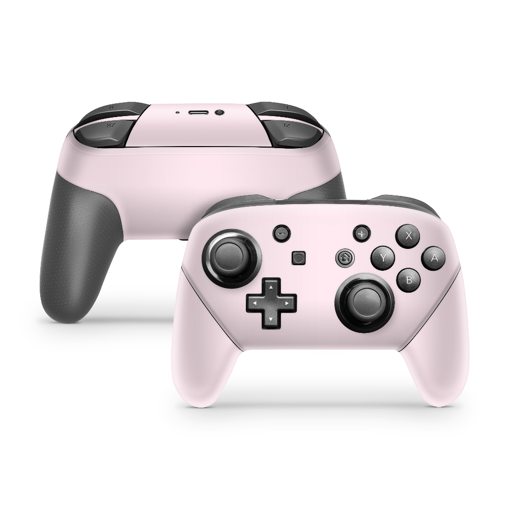 Baby Pink Nintendo Switch Pro Controller Skins