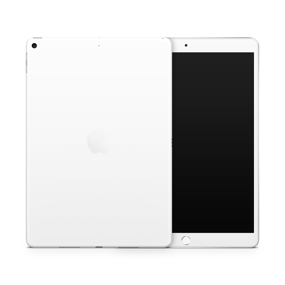 Crisp White Apple iPad Skin