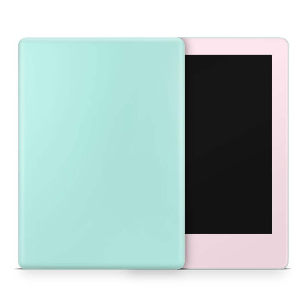Pink Mint Retro Pastels Amazon Kindle Skins