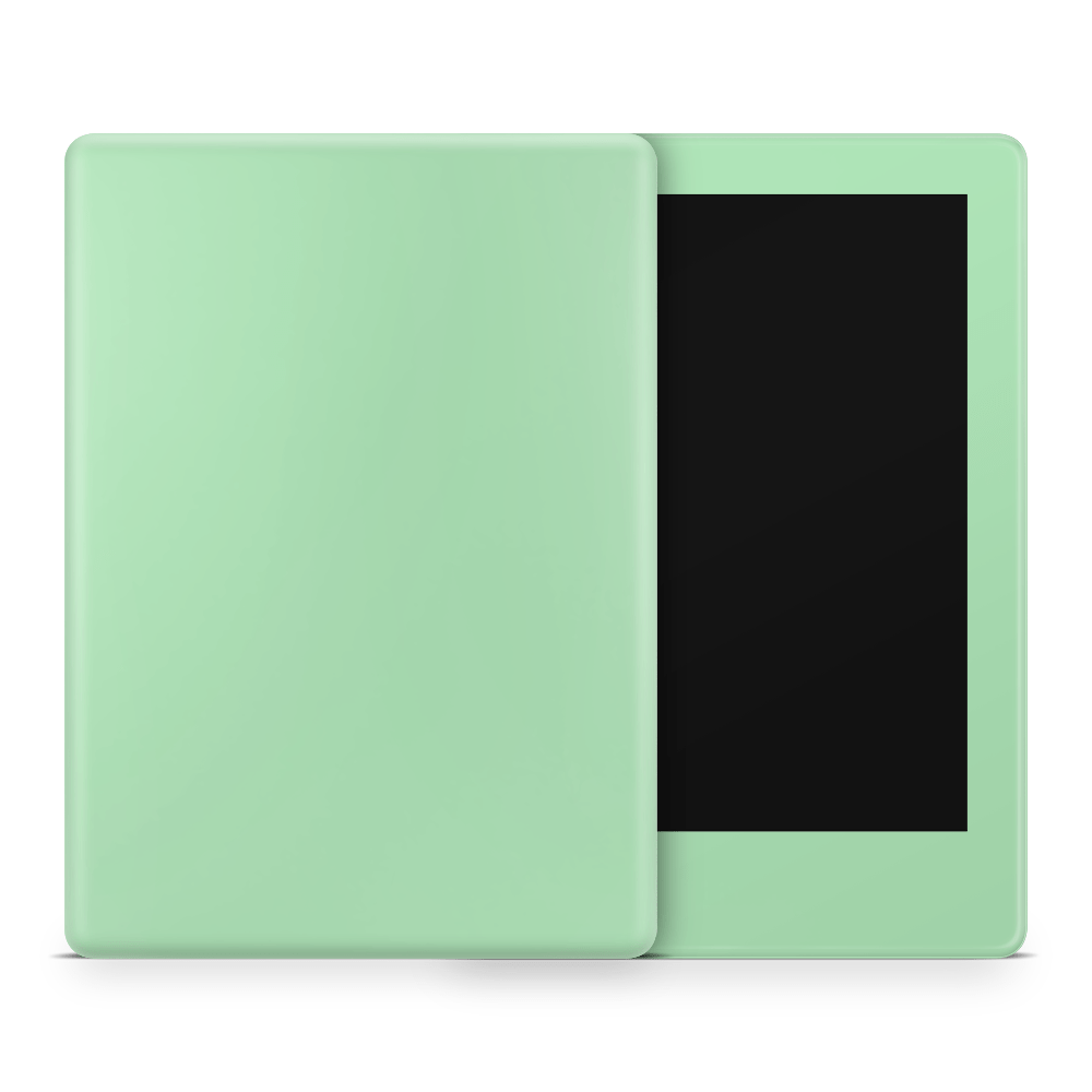 Pastel Green Amazon Kindle Skins