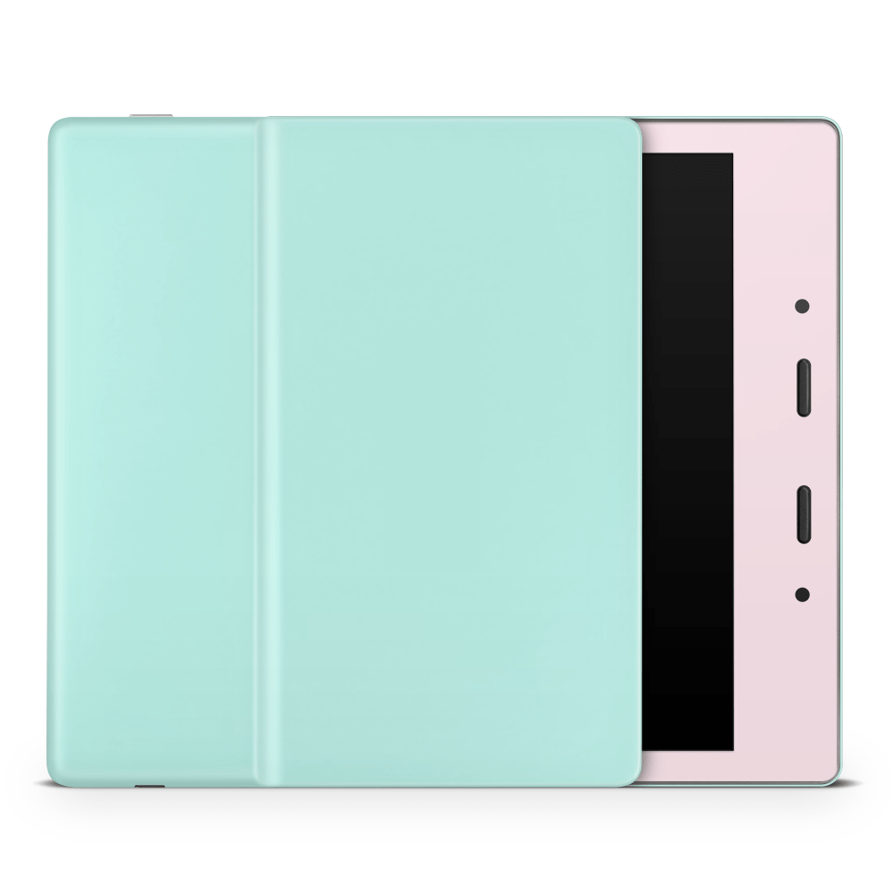 Pink Mint Retro Pastels Amazon Kindle Skins