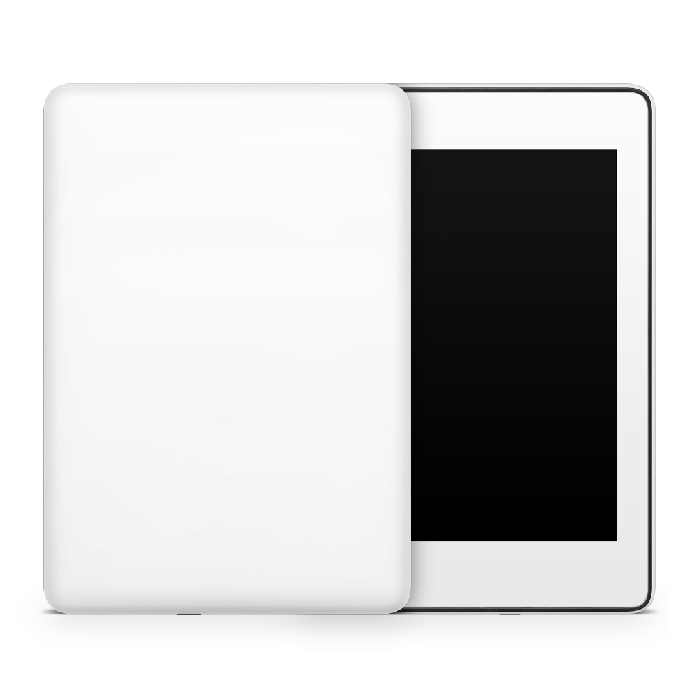 Crisp White Amazon Kindle Skins