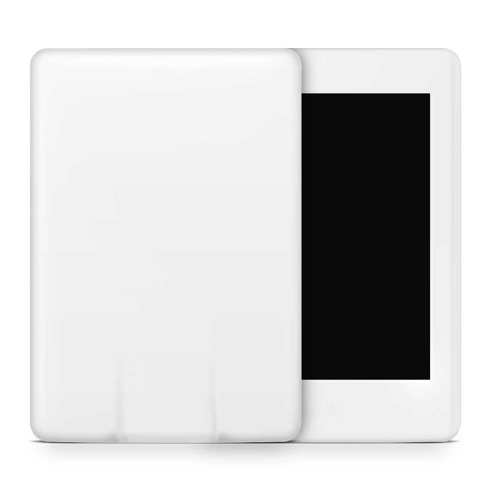 Crisp White Amazon Kindle Skins