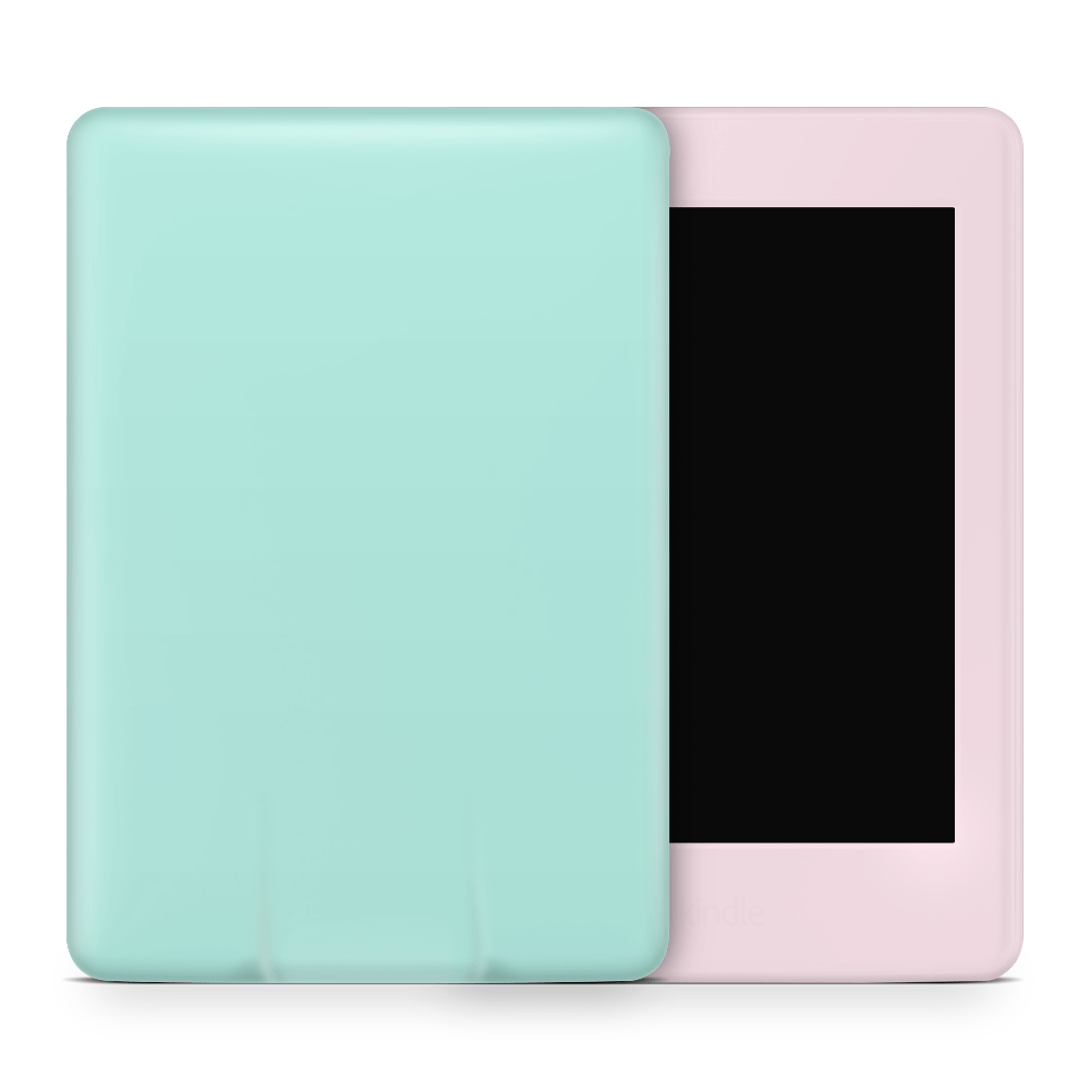 Pink Mint Retro Pastels Amazon Kindle Skins