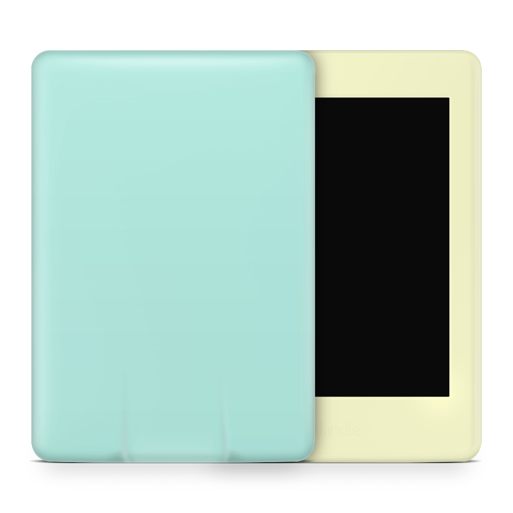 Yellow Mint Retro Pastels Amazon Kindle Skins