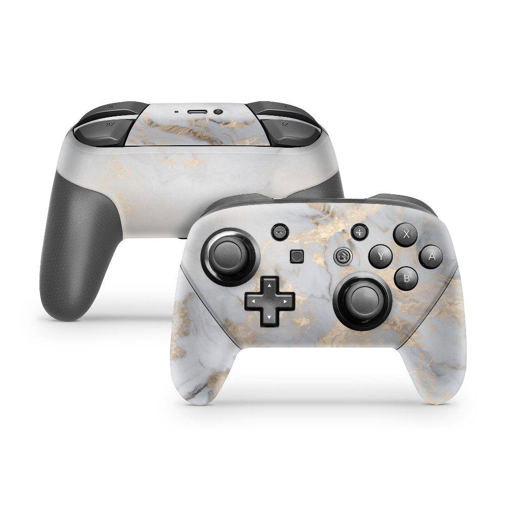 Modern Marble Nintendo Switch Pro Controller Skins