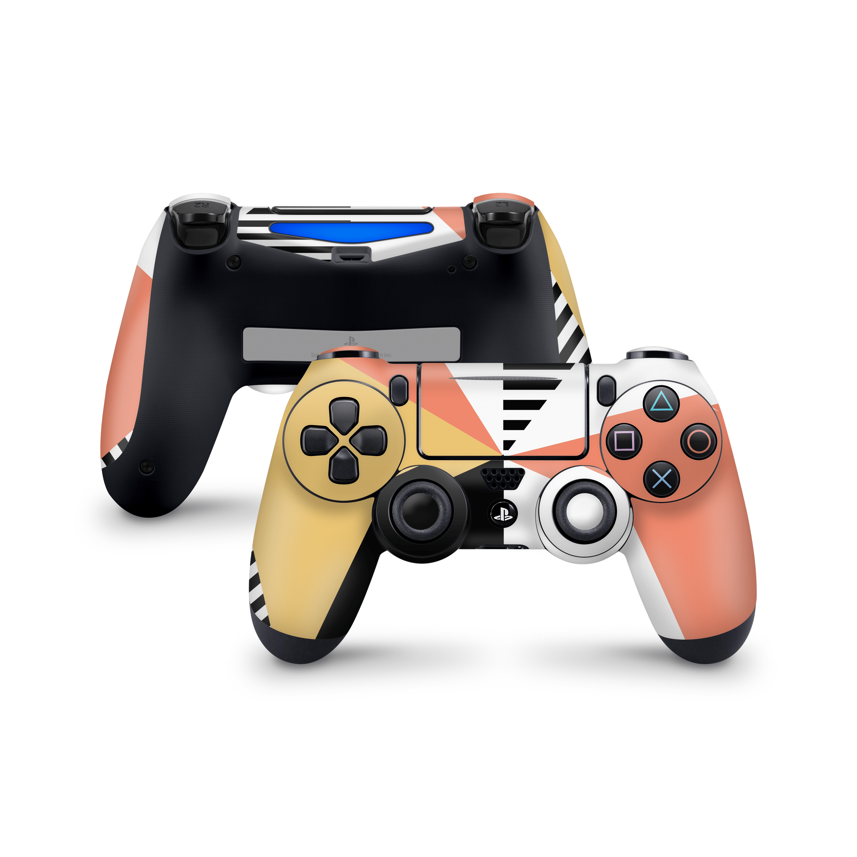 Retro Geo PS4 Dualshock Controller Skin