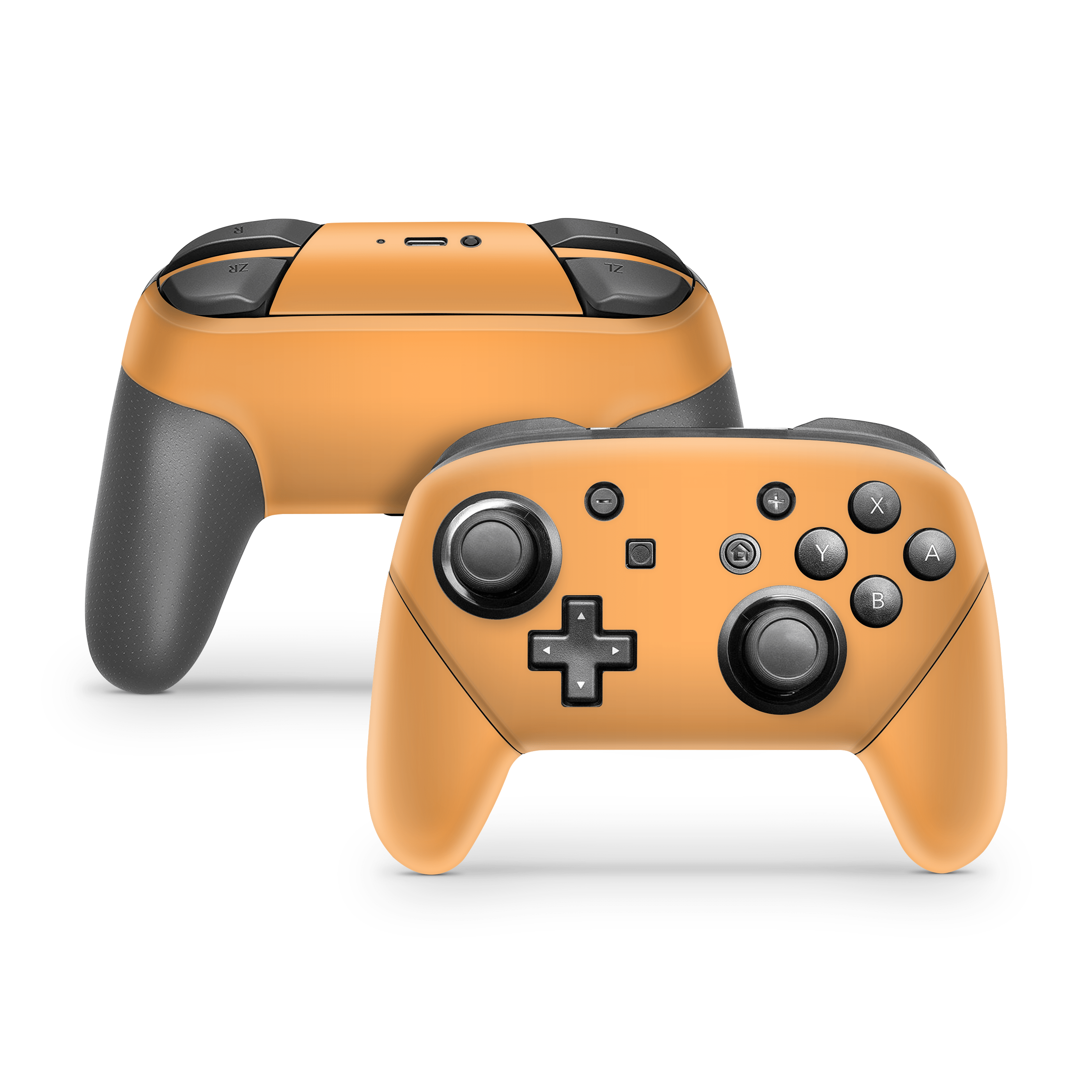 Retro Orange Nintendo Switch Pro Controller Skins