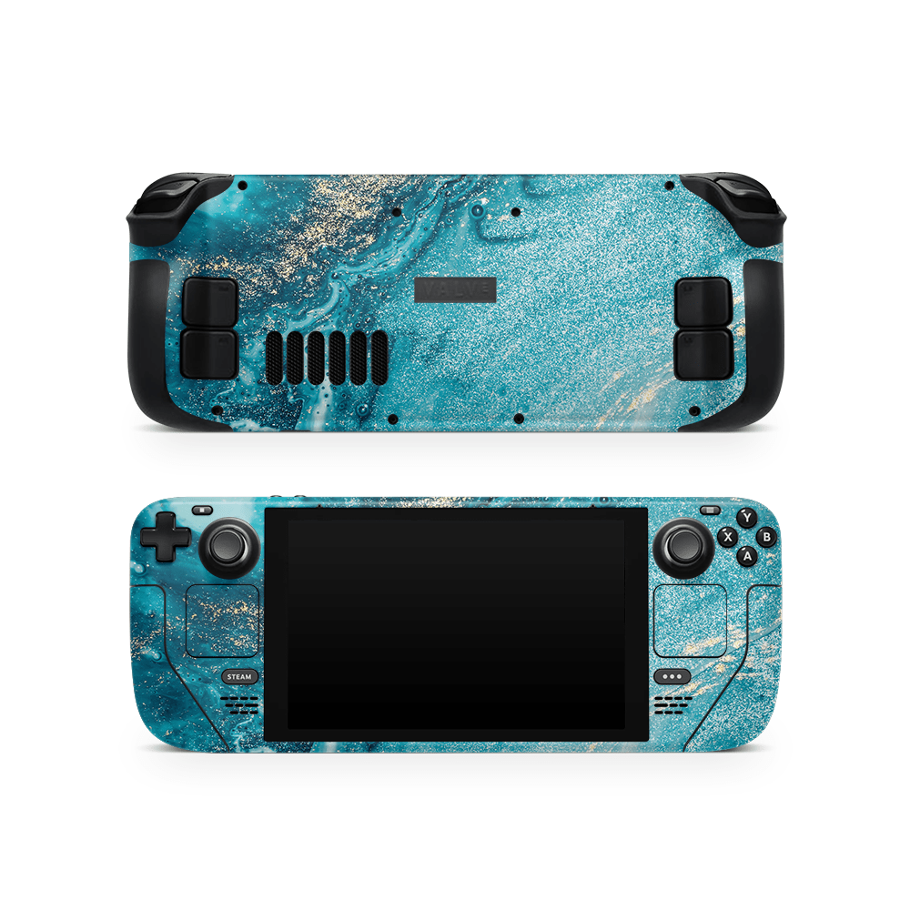 Aqua Beach Steam Deck LCD / OLED Skin