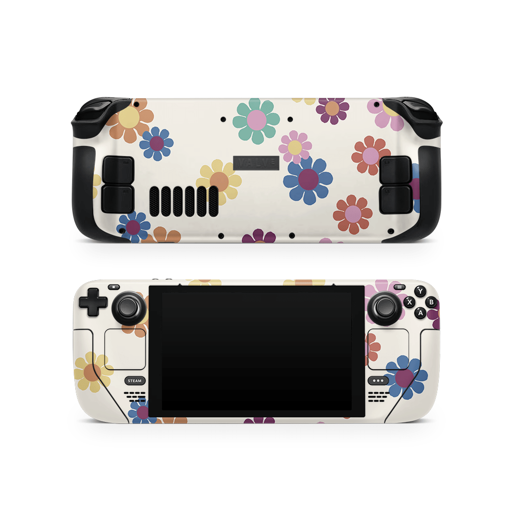 Rainbow Daisies Pride Steam Deck Skin