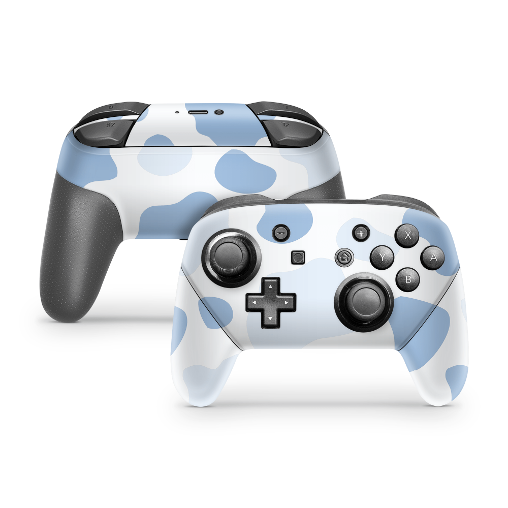 Blueberry Moo Moo Nintendo Switch Pro Controller Skins