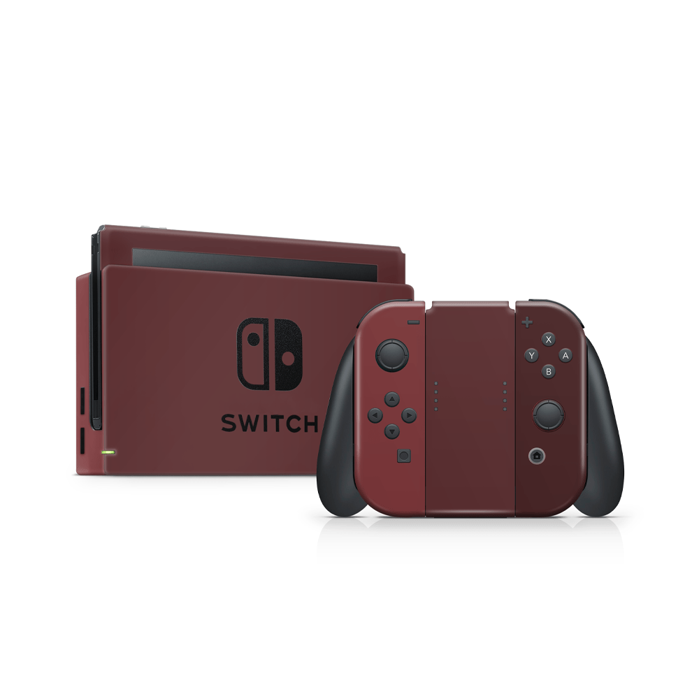 Velvet Maroon Nintendo Switch Skin